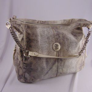 Jennifer Lopez Faux Snakeskin/Faux Leather Hobo
